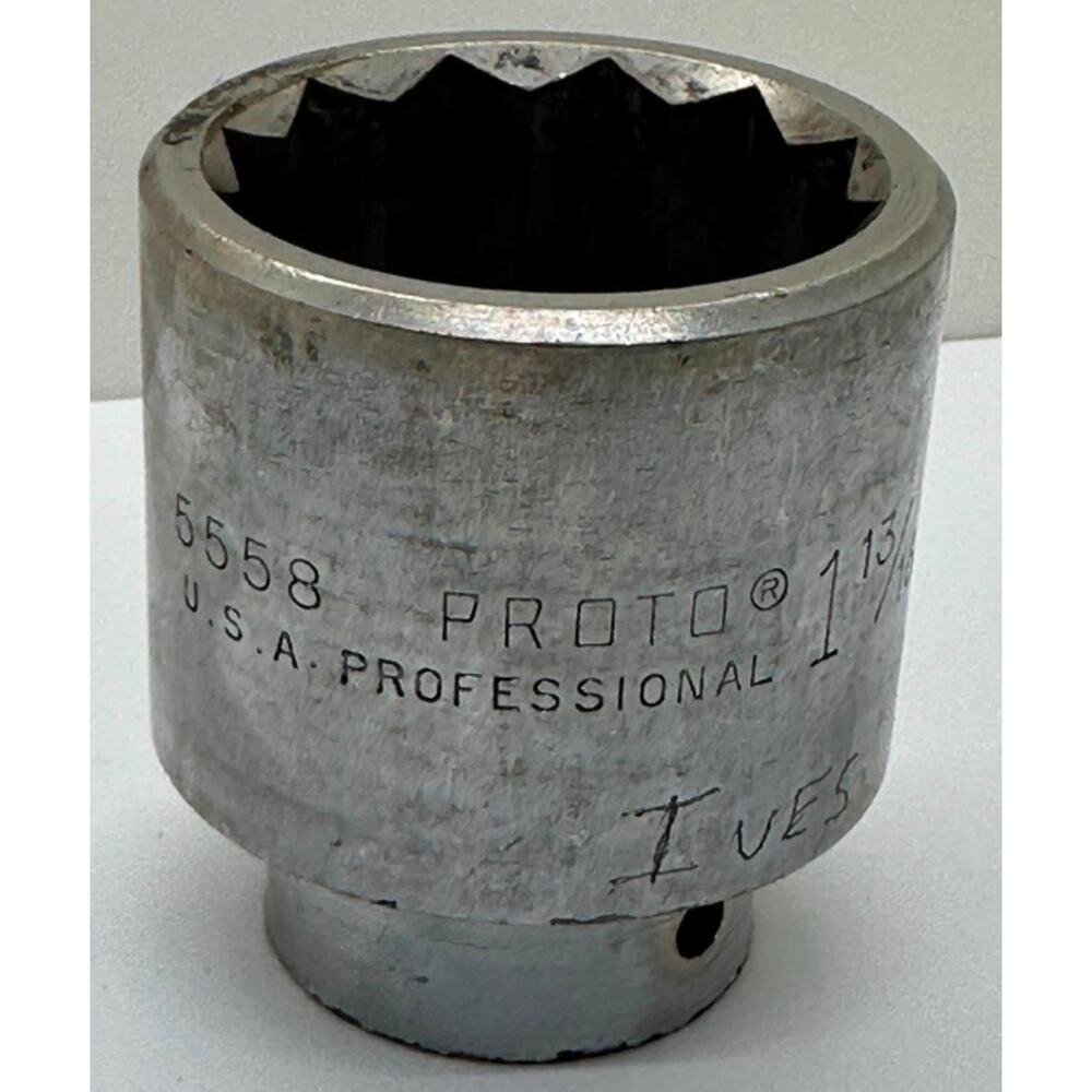 Proto Professional 5558 1-13/16 12 Point 3/4 Drive Chrome Socket